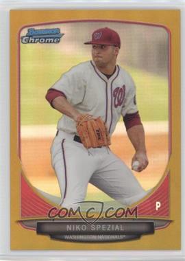 2013 Bowman Draft Picks & Prospects - Draft Picks Chrome - Gold Refractor #BDPP97 - Niko Spezial /50