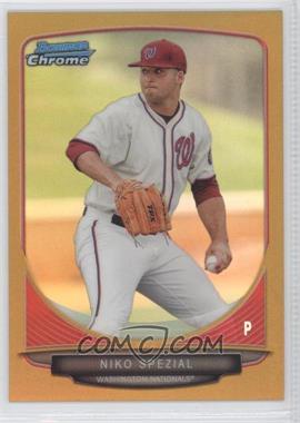 2013 Bowman Draft Picks & Prospects - Draft Picks Chrome - Gold Refractor #BDPP97 - Niko Spezial /50