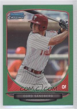 2013 Bowman Draft Picks & Prospects - Draft Picks Chrome - Green Refractor #BDPP45 - Cord Sandberg /75