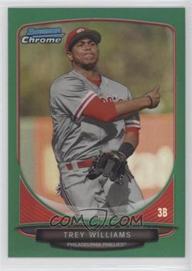 2013 Bowman Draft Picks & Prospects - Draft Picks Chrome - Green Refractor #BDPP63 - Trey Williams /75