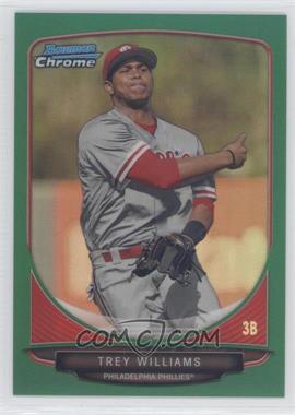 2013 Bowman Draft Picks & Prospects - Draft Picks Chrome - Green Refractor #BDPP63 - Trey Williams /75