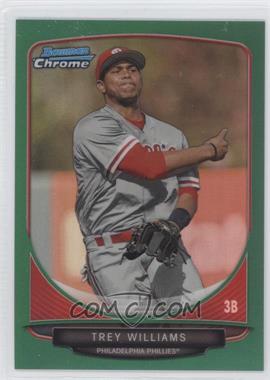 2013 Bowman Draft Picks & Prospects - Draft Picks Chrome - Green Refractor #BDPP63 - Trey Williams /75