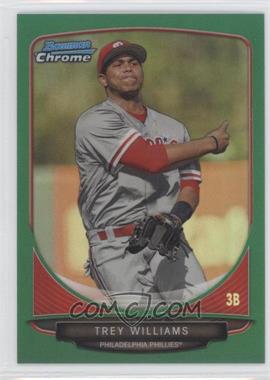 2013 Bowman Draft Picks & Prospects - Draft Picks Chrome - Green Refractor #BDPP63 - Trey Williams /75