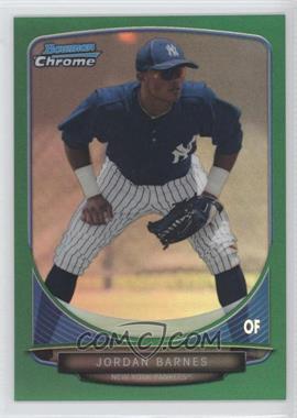 2013 Bowman Draft Picks & Prospects - Draft Picks Chrome - Green Refractor #BDPP87 - Jordan Barnes /75