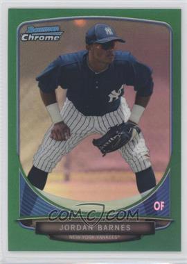 2013 Bowman Draft Picks & Prospects - Draft Picks Chrome - Green Refractor #BDPP87 - Jordan Barnes /75