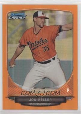 2013 Bowman Draft Picks & Prospects - Draft Picks Chrome - Orange Refractor #BDPP106 - Jon Keller /25