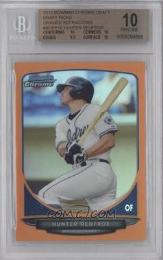 2013 Bowman Draft Picks & Prospects - Draft Picks Chrome - Orange Refractor #BDPP16 - Hunter Renfroe /25 [BGS 10 PRISTINE]