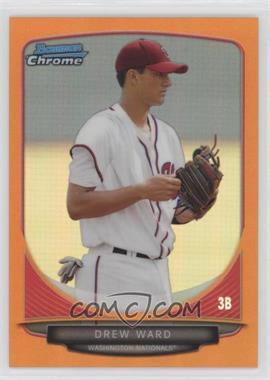 2013 Bowman Draft Picks & Prospects - Draft Picks Chrome - Orange Refractor #BDPP41 - Drew Ward /25