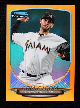 2013 Bowman Draft Picks & Prospects - Draft Picks Chrome - Orange Refractor #BDPP54 - Trevor Williams /25