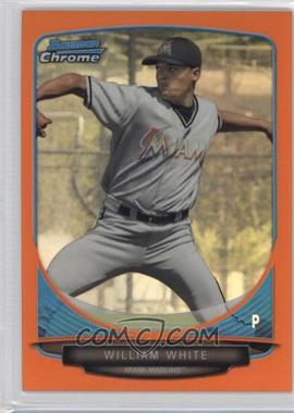 2013 Bowman Draft Picks & Prospects - Draft Picks Chrome - Orange Refractor #BDPP95 - William White /25