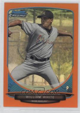 2013 Bowman Draft Picks & Prospects - Draft Picks Chrome - Orange Refractor #BDPP95 - William White /25