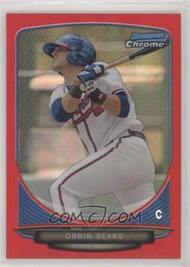 2013 Bowman Draft Picks & Prospects - Draft Picks Chrome - Red Refractor #BDPP116 - Orrin Sears /5 [EX to NM]