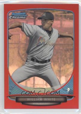 2013 Bowman Draft Picks & Prospects - Draft Picks Chrome - Red Refractor #BDPP95 - William White /5