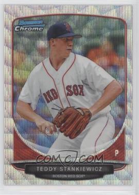 2013 Bowman Draft Picks & Prospects - Draft Picks Chrome - Silver Wave Refractor #BDPP22 - Teddy Stankiewicz /25