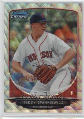 2013 Bowman Draft Picks & Prospects - Draft Picks Chrome - Silver Wave Refractor #BDPP22 - Teddy Stankiewicz /25