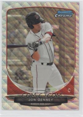 2013 Bowman Draft Picks & Prospects - Draft Picks Chrome - Silver Wave Refractor #BDPP43 - Jon Denney /25