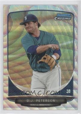 2013 Bowman Draft Picks & Prospects - Draft Picks Chrome - Silver Wave Refractor #BDPP8 - D.J. Peterson /25