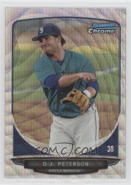 2013 Bowman Draft Picks & Prospects - Draft Picks Chrome - Silver Wave Refractor #BDPP8 - D.J. Peterson /25