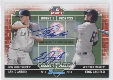 2013 Bowman Draft Picks & Prospects - Dual Draftee - Autographs #DD-CJ - Ian Clarkin, Eric Jagielo /25