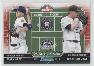 2013 Bowman Draft Picks & Prospects - Dual Draftee #DD-AG - Mark Appel, Jonathan Gray