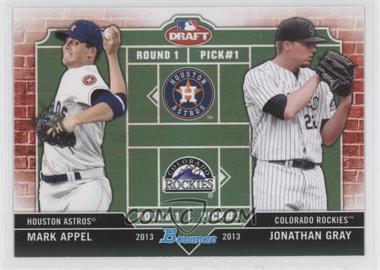 2013 Bowman Draft Picks & Prospects - Dual Draftee #DD-AG - Mark Appel, Jonathan Gray