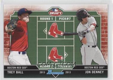 2013 Bowman Draft Picks & Prospects - Dual Draftee #DD-BD - Trey Ball, Jon Denney