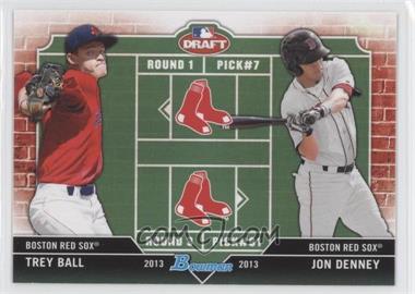 2013 Bowman Draft Picks & Prospects - Dual Draftee #DD-BD - Trey Ball, Jon Denney