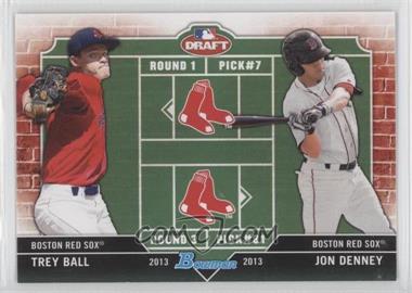 2013 Bowman Draft Picks & Prospects - Dual Draftee #DD-BD - Trey Ball, Jon Denney