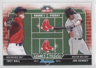 2013 Bowman Draft Picks & Prospects - Dual Draftee #DD-BD - Trey Ball, Jon Denney