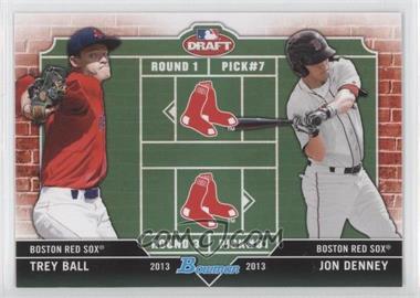 2013 Bowman Draft Picks & Prospects - Dual Draftee #DD-BD - Trey Ball, Jon Denney