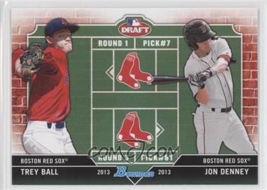 2013 Bowman Draft Picks & Prospects - Dual Draftee #DD-BD - Trey Ball, Jon Denney