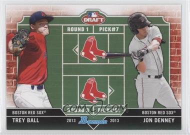 2013 Bowman Draft Picks & Prospects - Dual Draftee #DD-BD - Trey Ball, Jon Denney