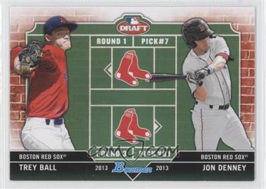 2013 Bowman Draft Picks & Prospects - Dual Draftee #DD-BD - Trey Ball, Jon Denney