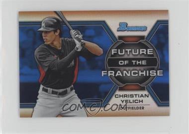 2013 Bowman Draft Picks & Prospects - Future of the Franchise - Blue Refractor #FF-CY - Christian Yelich /250