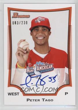 2013 Bowman Draft Picks & Prospects - Perfect Game All-American Autographs #AFLAC-PT - Peter Tago /230