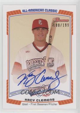 2013 Bowman Draft Picks & Prospects - Perfect Game All-American Autographs #PG-KC - Kacy Clemens /199