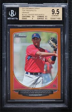 2013 Bowman Draft Picks & Prospects - Top Prospects - Orange #TP-40 - Xander Bogaerts /250 [BGS 9.5 GEM MINT]