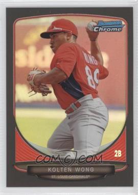 2013 Bowman Draft Picks & Prospects - Top Prospects Chrome - Black Refractor #TP-28 - Kolten Wong /35