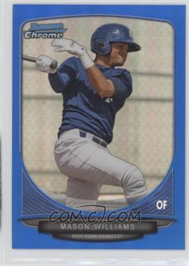 2013 Bowman Draft Picks & Prospects - Top Prospects Chrome - Blue Refractor #TP-3 - Mason Williams /99