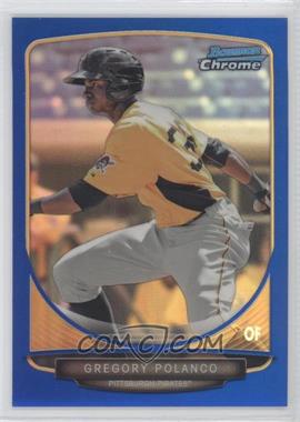 2013 Bowman Draft Picks & Prospects - Top Prospects Chrome - Blue Refractor #TP-38 - Gregory Polanco /99