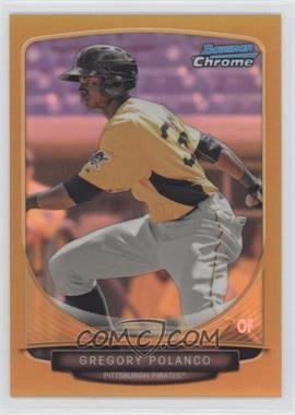 2013 Bowman Draft Picks & Prospects - Top Prospects Chrome - Gold Refractor #TP-38 - Gregory Polanco /50