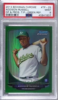 2013 Bowman Draft Picks & Prospects - Top Prospects Chrome - Green Refractor #TP-25 - Addison Russell /75 [PSA 9 MINT]