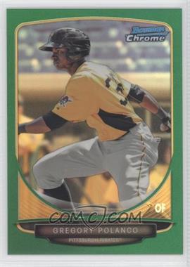 2013 Bowman Draft Picks & Prospects - Top Prospects Chrome - Green Refractor #TP-38 - Gregory Polanco /75