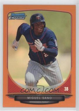 2013 Bowman Draft Picks & Prospects - Top Prospects Chrome - Orange Refractor #TP-45 - Miguel Sano /25