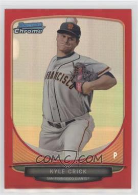 2013 Bowman Draft Picks & Prospects - Top Prospects Chrome - Red Refractor #TP-26 - Kyle Crick /5
