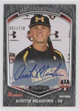 2013 Bowman Draft Picks & Prospects - Under Armour All-American Autographs #UA-AM - Austin Meadows (2012 Under Armour) /220