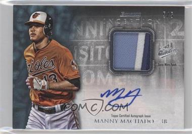 2013 Bowman Inception - Autographed Patches - Blue #APA-MM - Manny Machado /5