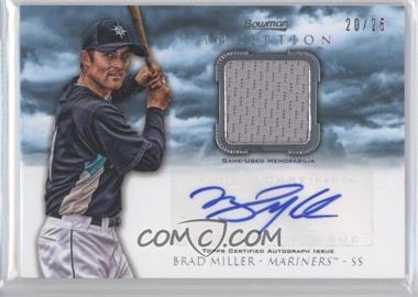 2013 Bowman Inception - Autographed Relics - Blue #AR-BM - Brad Miller /25