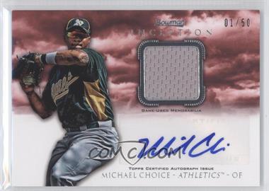 2013 Bowman Inception - Autographed Relics - Red #AR-MC - Michael Choice /50