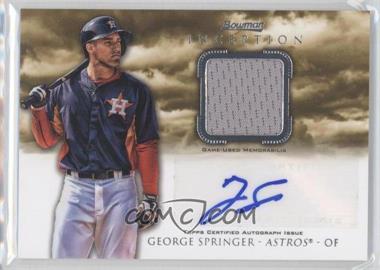 2013 Bowman Inception - Autographed Relics #AR-GS - George Springer